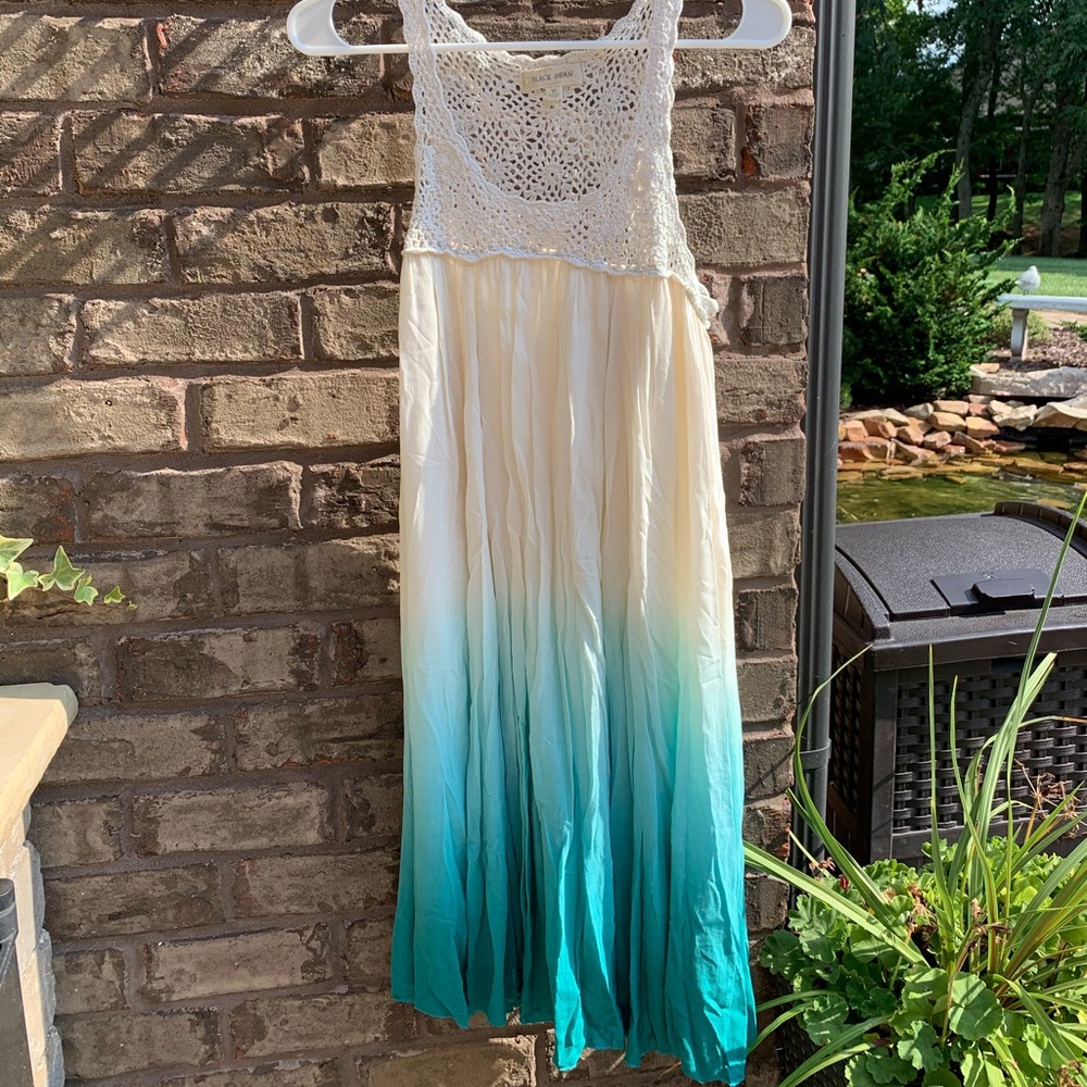 Teal ombré dress